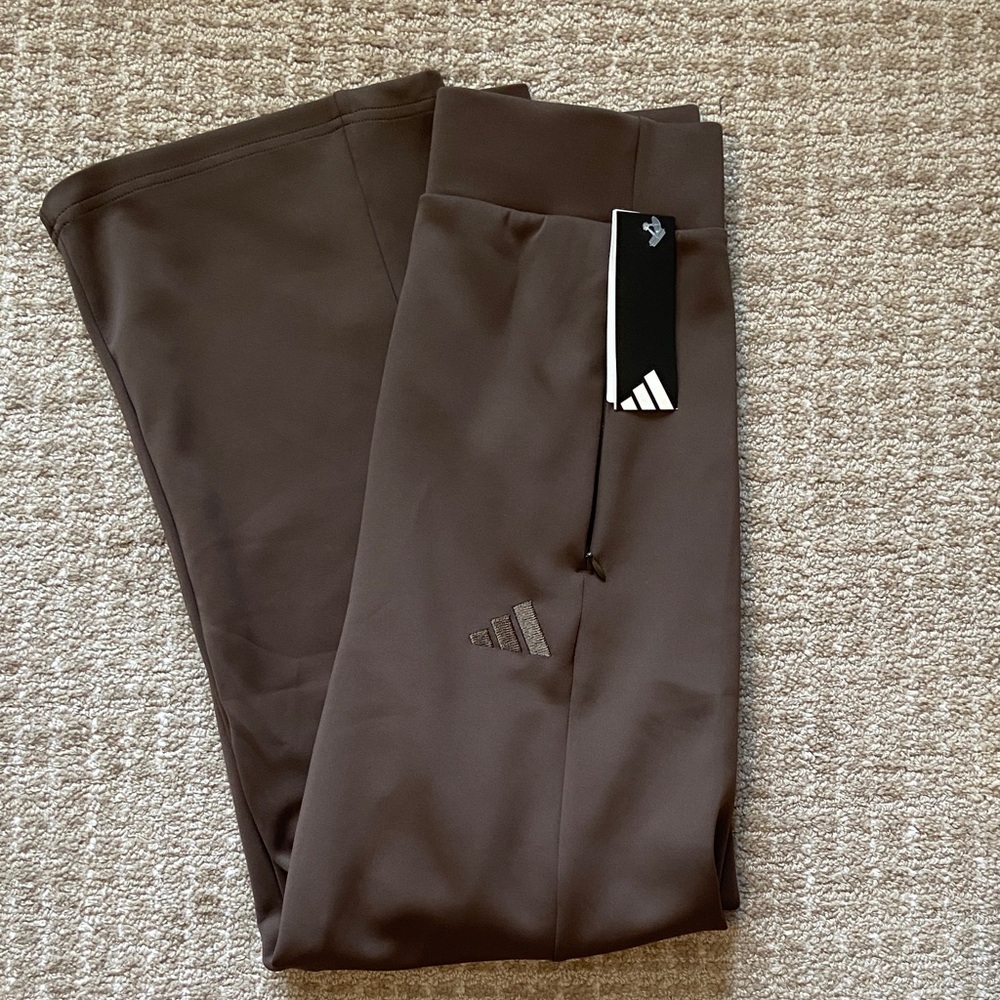 Women’s‎ Adidas Brown Wide-Leg Athletic Pants, Size XS, NWT, Active, Casual Wear